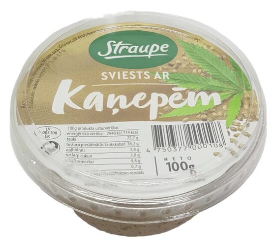 Straupe sviests ar kaņepēm 100 g